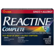 Reactine Allergy & Sinus 30 - DrugSmart Pharmacy