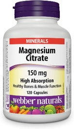 Webber Magnesium Citrate 150mg 120 - DrugSmart Pharmacy