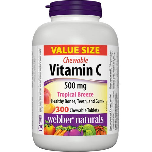 Webber Vitamin C Tropical Breeze 500mg 300 - DrugSmart Pharmacy